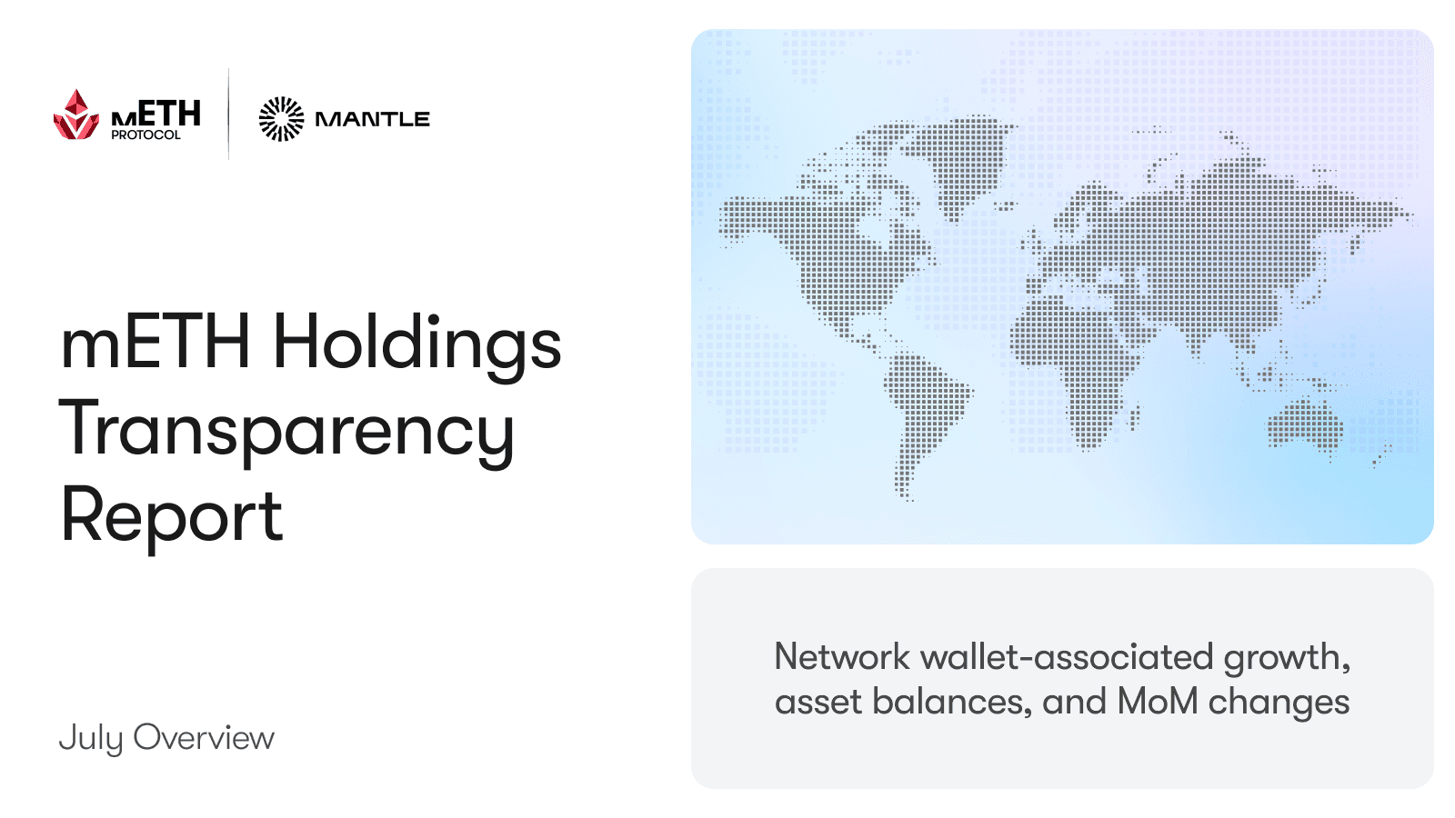 Monthly Report of mETH Holdings Across the Mantle Ecosystem: July 2026