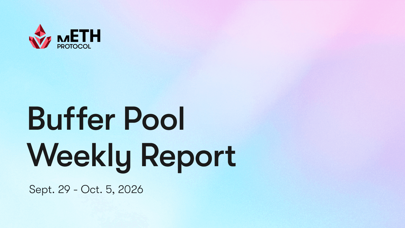 Buffer Pool Weekly Report: Sept. 29 - Oct. 5
