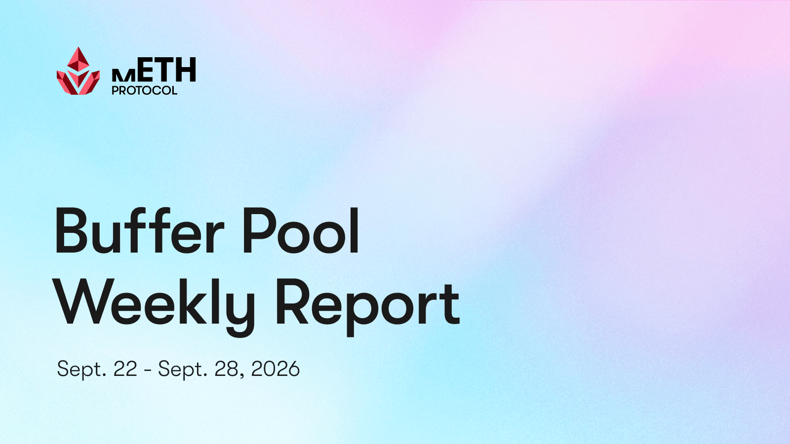 Buffer Pool Weekly Report: Sept. 22 - Sept. 28