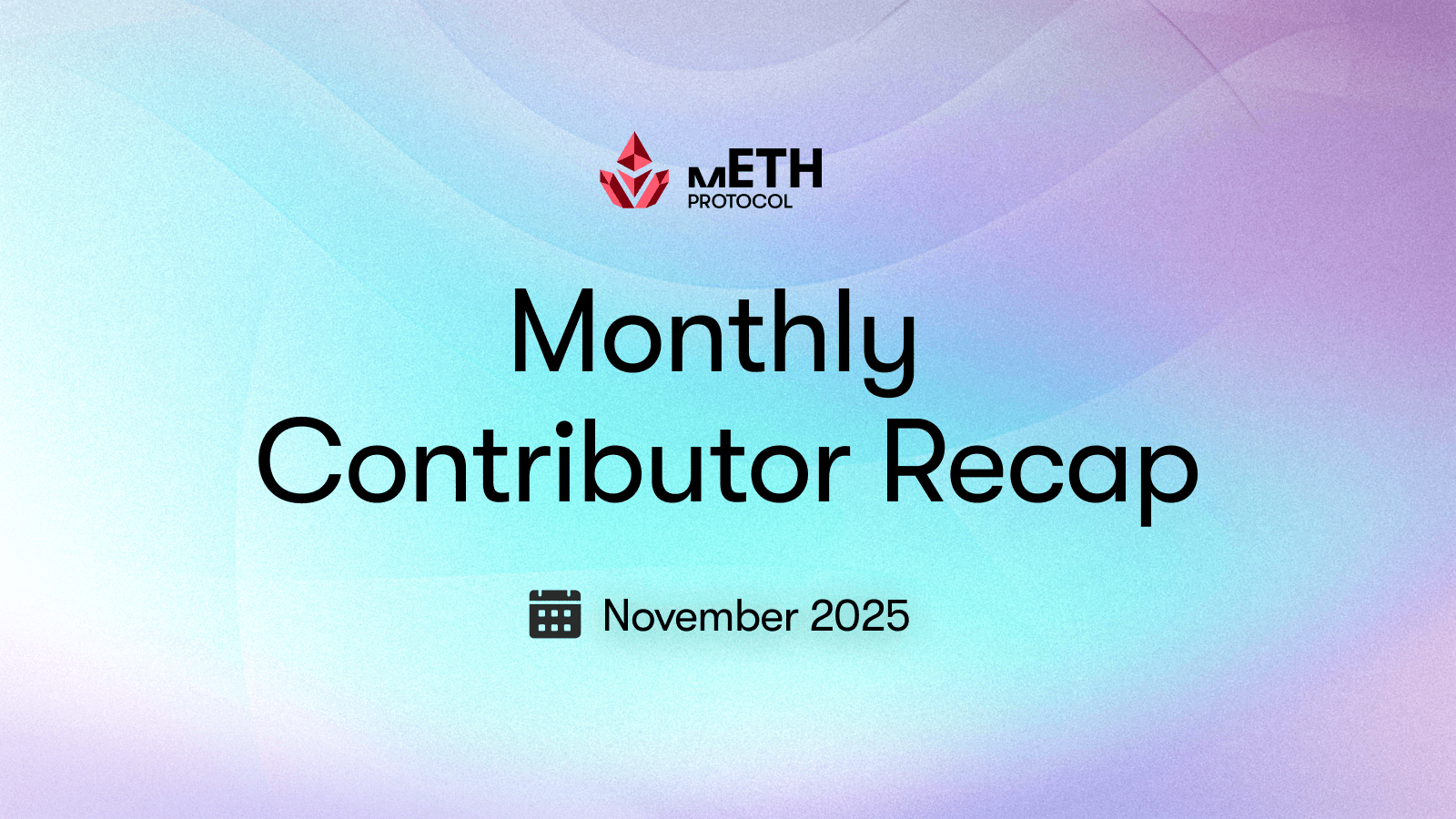 Monthly Contributor Recap: November 2025