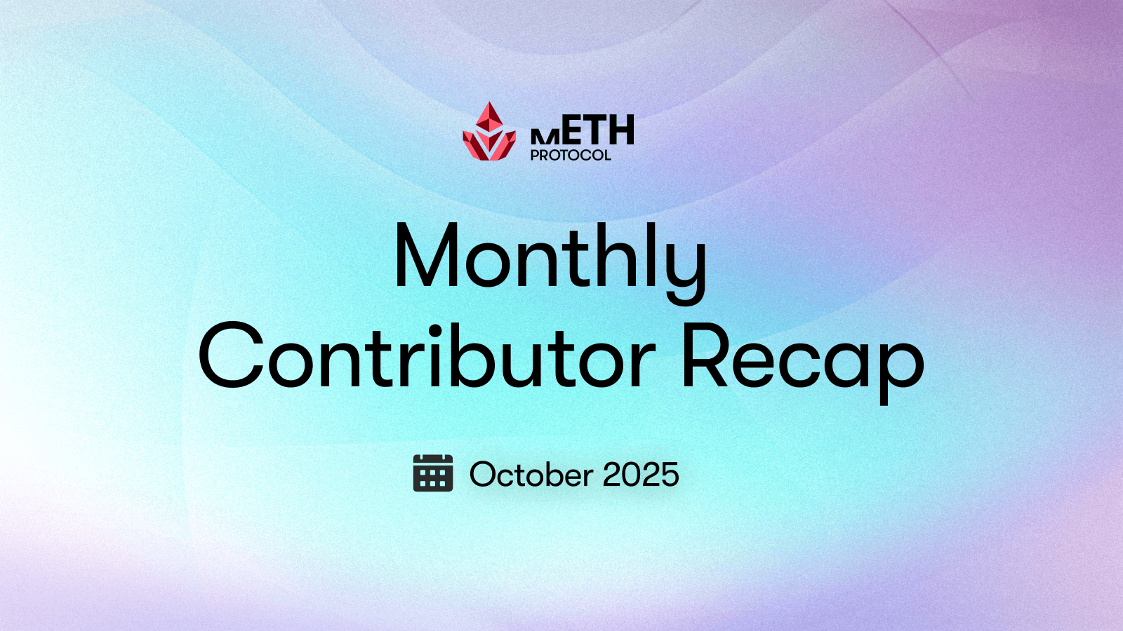 Monthly Contributor Recap: October 2025